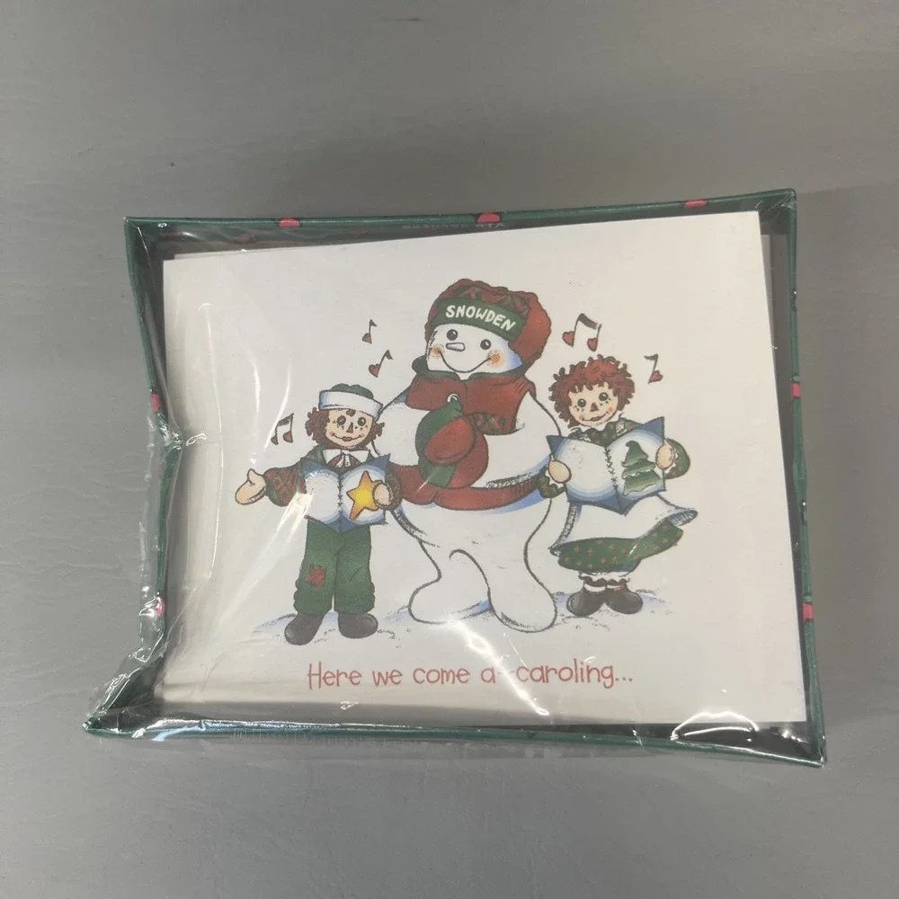 Raggedy Ann & Andy Snowden & Friends 18 Holiday Cards Sealed Vintage 90s lot